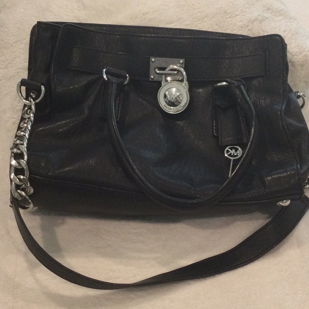Michael Kors Hamilton Satchel approx. 14" w x 13" h x 4.5" d